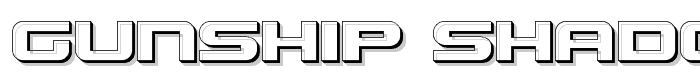 Gunship Shadow font
